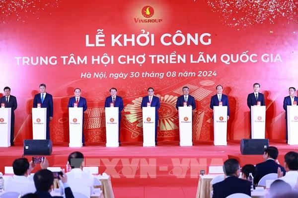 Thủ tướng Phạm Minh Chính dự Lễ khởi công Trung tâm Hội chợ Triển lãm Quốc gia