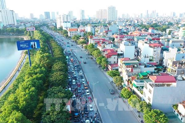 Hà Nội: Giao thông ùn ứ cục bộ trước kỳ nghỉ lễ Quốc khánh 2/9