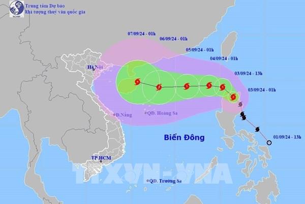 Bão YAGI vào Biển Đông và trở thành bão số 3 trong năm 2024