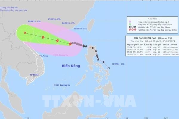 Chủ động dự trữ phương tiện, hàng hóa ứng phó cơn bão số 3