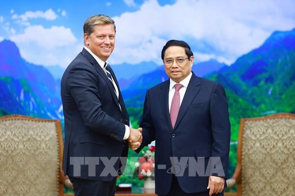 Thủ tướng Phạm Minh Chính tiếp Lãnh đạo Tập đoàn SpaceX, Hoa Kỳ