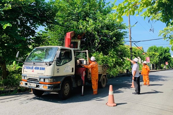 Điện lực miền Bắc triển khai lực lượng xung kích hơn 60 người ứng phó bão số 10