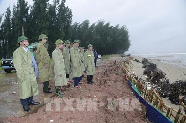 Bộ Nông nghiệp và Phát triển nông thôn kiểm tra công tác ứng phó bão tại Thanh Hóa