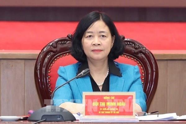 Bí thư Hà Nội Bùi Thị Minh Hoài: Khẩn trương giúp đỡ người dân bị ảnh hưởng bão số 3