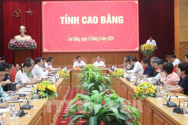 Phó Thủ tướng Chính phủ Bùi Thanh Sơn làm việc với Tỉnh uỷ Cao Bằng