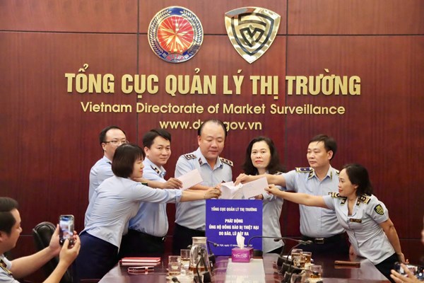 Tổng cục Quản lý thị trường phát động ủng hộ đồng bào bị thiệt hại do bão lũ số 3