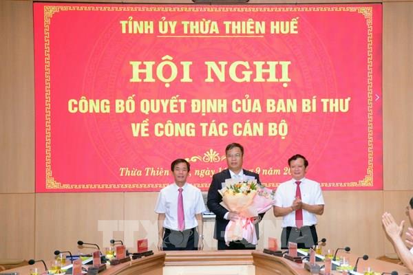 Bổ nhiệm ông Phạm Đức Tiến giữ chức Phó Bí thư Tỉnh ủy Thừa Thiên - Huế