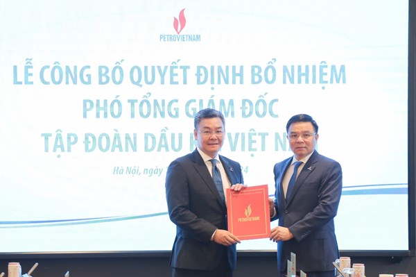 Ông Lê Mạnh Cường được bổ nhiệm làm Phó Tổng Giám đốc Petrovietnam