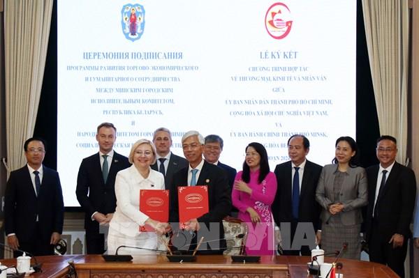 Tp Hồ Chí Minh và thành phố Minsk (Belarus) tăng cường hợp tác thương mại, kinh tế
