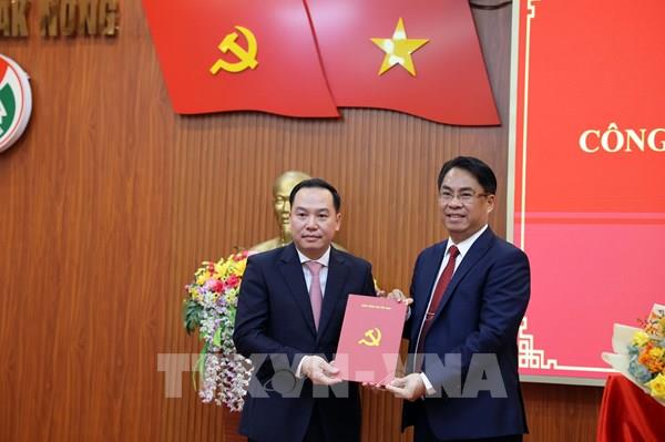 Điều động, chỉ định đồng chí Hồ Xuân Trường làm Phó Bí thư Tỉnh ủy Đắk Nông