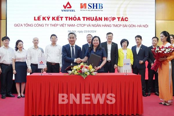 SHB ký hợp tác với Tổng Công ty Thép Việt Nam