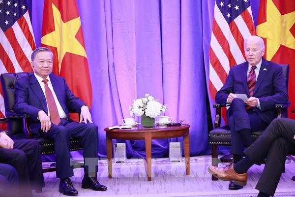Tổng Bí thư, Chủ tịch nước Tô Lâm gặp Tổng thống Hoa Kỳ Joe Biden