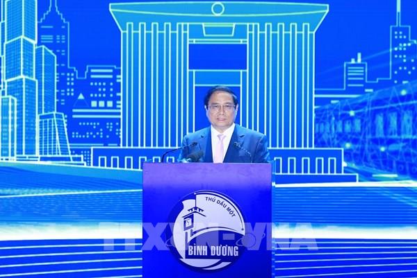 Thủ tướng Phạm Minh Chính: Bình Dương cần tiên phong xanh hóa, số hóa nền kinh tế