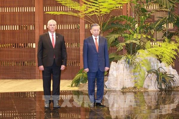 Bí thư Thứ nhất, Chủ tịch nước Cuba chủ trì Lễ đón chính thức Tổng Bí thư, Chủ tịch nước Tô Lâm