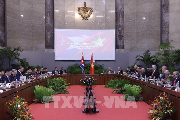 Tổng Bí thư, Chủ tịch nước Tô Lâm hội đàm với Bí thư thứ nhất, Chủ tịch nước Cuba Miguel Díaz-Canel Bermúdez