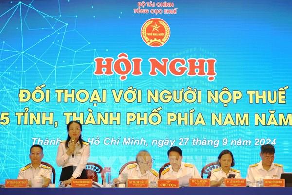 Tổng cục Thuế đối thoại trực tiếp với gần 300 doanh nghiệp vùng Đông Nam Bộ