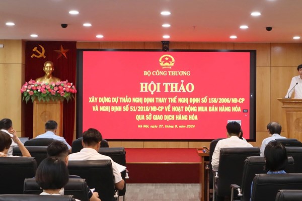 Kiến tạo không gian phát triển mới cho mua bán qua Sở Giao dịch hàng hóa