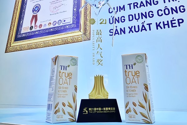 Sữa yến mạch TH true OAT: Sản phẩm mới được yêu thích nhất tại CAEXPO lần thứ 21