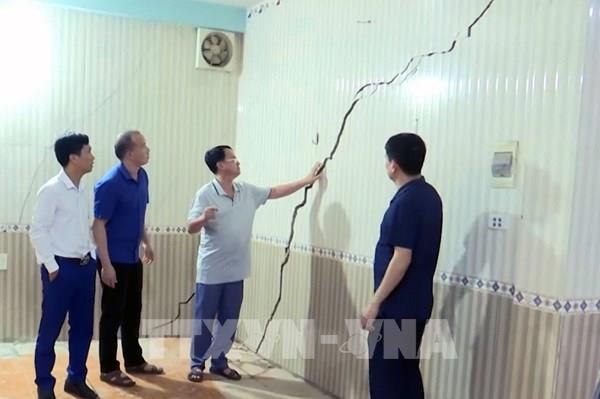 Xuất hiện vết nứt tại nhiều nhà dân ở huyện Sốp Cộp, Sơn La