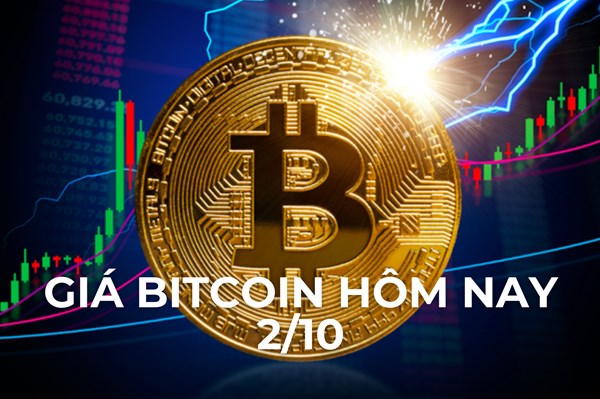 Giá bitcoin hôm nay 2/10: Lùi về mốc 61.000 USD