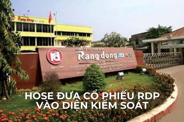 HoSE đưa cổ phiếu RDP vào diện kiểm soát