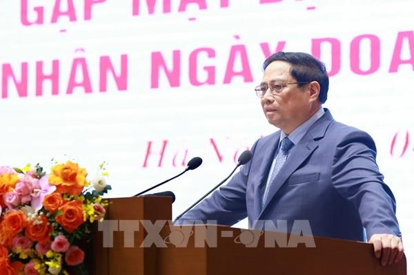 Thủ tướng Phạm Minh Chính: Doanh nghiệp, doanh nhân Việt Nam thực hiện 5 tiên phong phát triển cùng đất nước