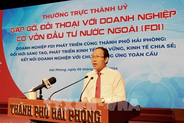 Hải Phòng cam kết đồng hành, hỗ trợ thực chất, hiệu quả cho các doanh nghiệp FDI