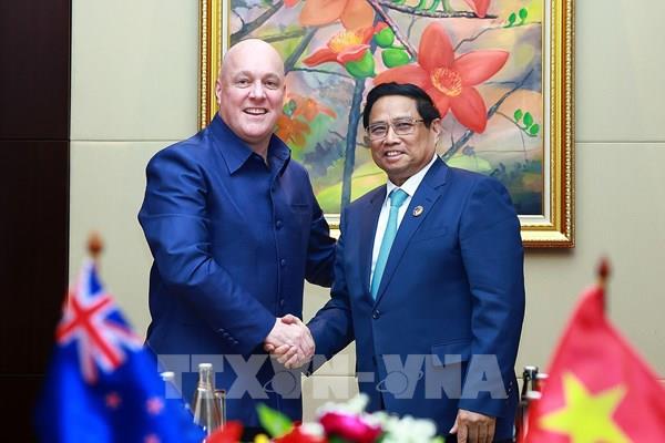 Hội nghị Cấp cao ASEAN: Thủ tướng Phạm Minh Chính gặp Thủ tướng New Zealand