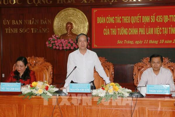 Đẩy nhanh các dự án đầu tư công tại Sóc Trăng, Bạc Liêu, Trà Vinh