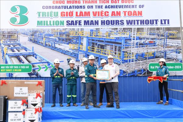 Lilama đạt 3 triệu giờ làm việc an toàn tại dự án sản xuất Hydrogen xanh Neom