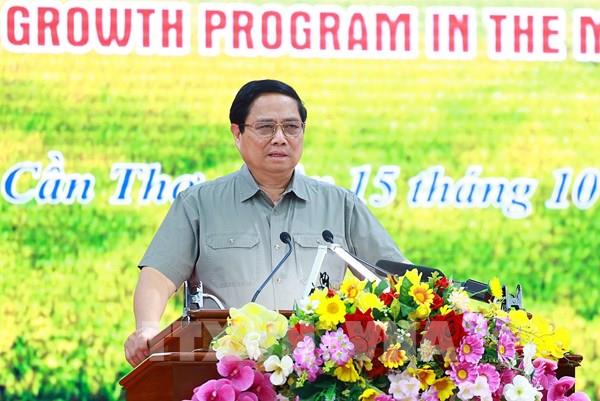 Thủ tướng Phạm Minh Chính chủ trì Hội nghị triển khai Đề án 1 triệu héc-ta lúa chất lượng cao, phát thải thấp