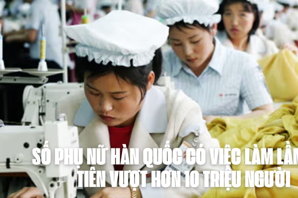 Hàn Quốc: Số phụ nữ có việc làm lần đầu tiên vượt hơn 10 triệu người