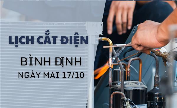 Lịch cắt điện Bình Định ngày mai 17/10 mới nhất