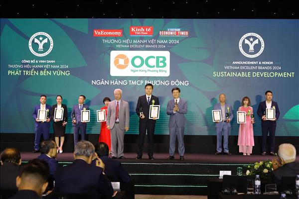 OCB lần thứ 5 liên tiếp nhận giải thưởng Thương hiệu mạnh Việt Nam
