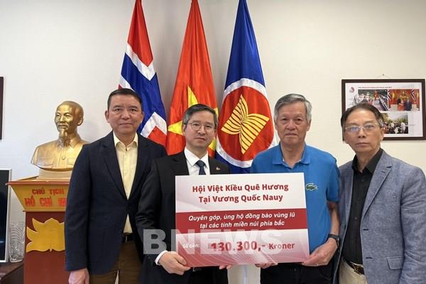 Cộng đồng người Việt Nam tại Nauy tích cực ủng hộ đồng bào bị thiệt hại do bão Yagi
