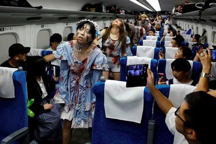 Trải nghiệm “chuyến tàu ma” tại Nhật Bản nhân mùa Halloween