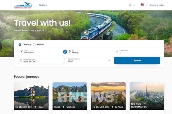 Đường sắt bán vé tàu qua bản đồ trực tuyến