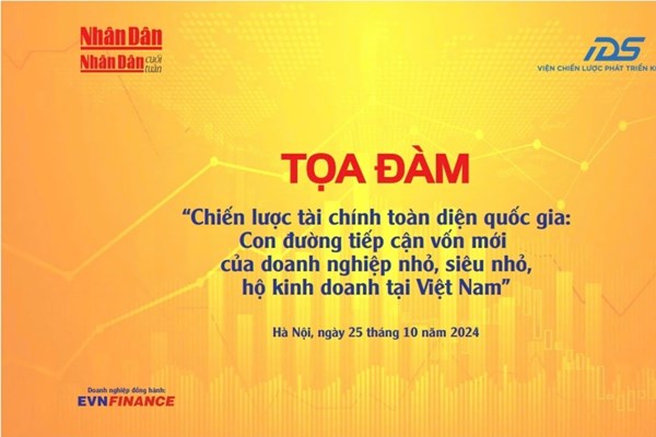 Cơ hội tiếp cận vốn mới của doanh nghiệp nhỏ, siêu nhỏ và hộ kinh doanh