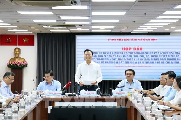 Tp. Hồ Chí Minh ban hành Bảng giá đất mới, giá cao nhất 687 triệu đồng/m2