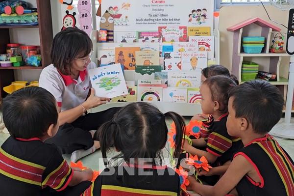 Canon Việt Nam tiếp tục bàn giao điểm trường mầm non hữu nghị Canon – 3B