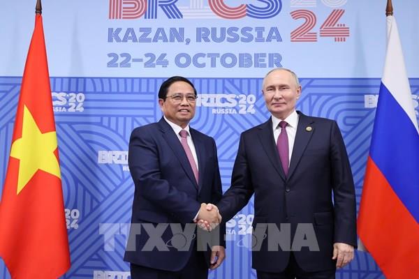 Thủ tướng Phạm Minh Chính hội đàm với Tổng thống Nga Vladimir Putin