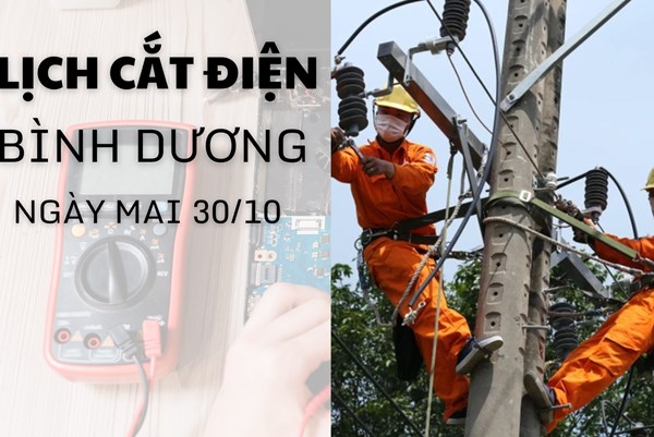 Lịch cắt điện Bình Dương ngày mai 30/10