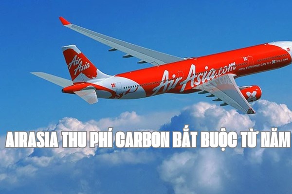 AirAsia thu phí carbon bắt buộc từ năm 2025