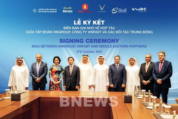 Vingroup, VinFast ký hợp tác chiến lược với 4 đối tác hàng đầu tại Trung Đông
