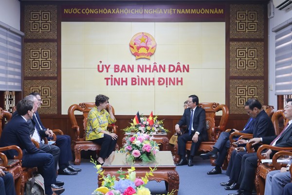 Bình Định thu hút doanh nghiệp Đức đầu tư vào điện gió ngoài khơi