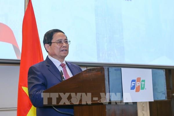 Thủ tướng Phạm Minh Chính dự lễ Khai trương Văn phòng FPT tại Trung Đông
