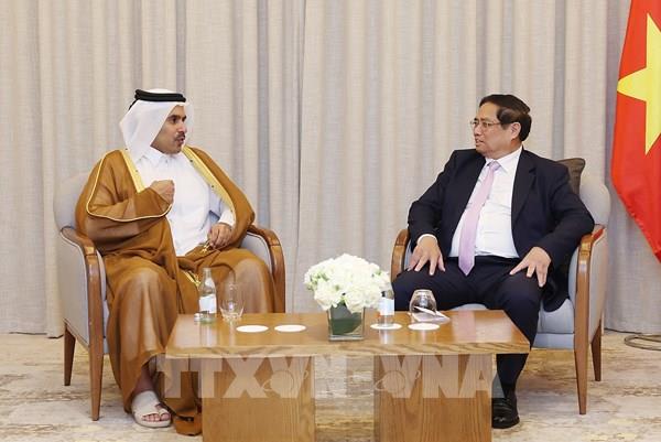 Thủ tướng Phạm Minh Chính tiếp Quốc vụ khanh phụ trách năng lượng của Qatar