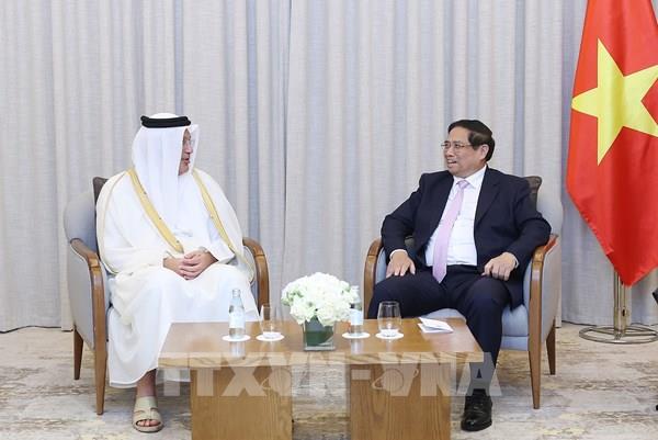 Thủ tướng Phạm Minh Chính tiếp Bộ trưởng Bộ Truyền thông và Công nghệ Thông tin Qatar