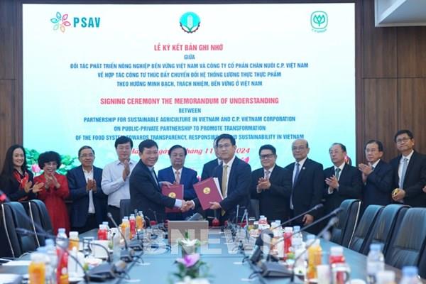 Ký kết hợp tác PPP thúc đẩy chuyển đổi hệ thống lương thực thực phẩm