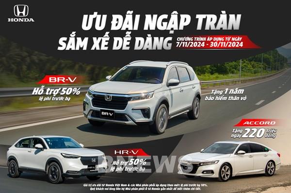 Honda Việt Nam khuyến mại loạt ô tô nhập khẩu, cao nhất đến 220 triệu đồng
